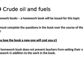 AQA C9 Crude oil and fuels - all lessons