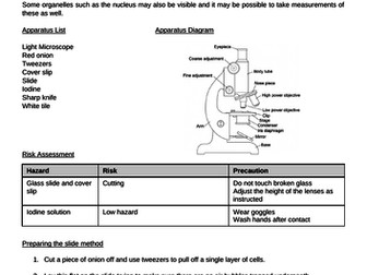 Microscopy required practical model answer AQA 9-1