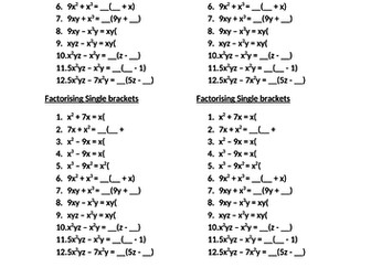 Single bracket supported questions