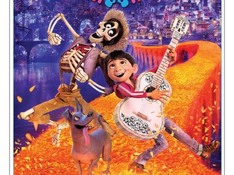 Spanish Film Booklet Worksheets Disney's Coco