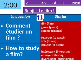 Benji le film - French film study