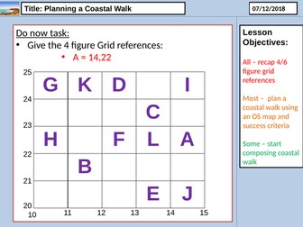 Lesson 6 - Planning a Coastal Walk