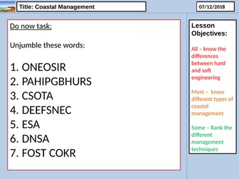 Lesson 8 - Coastal Management