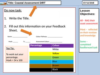 Coastal Assessment KS3 Feedback DIRT