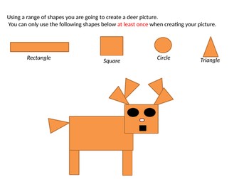 Making pictures with 2D shapes