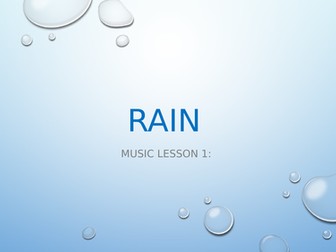 Music SEN sensory lesson - rain