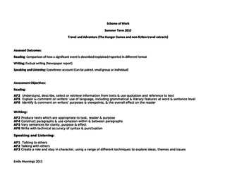 The Hunger Games - Scheme of Work