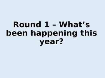 End of year quiz 2018