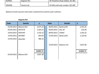 Bookkeeping Customer Statements Questions