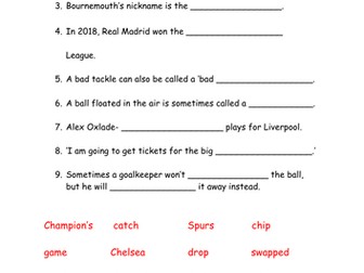 Football Phonics (Phase 3)