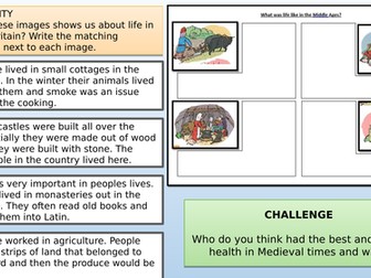 Health and the People - AQA - Medieval medicine - introduction to the Middle Ages and Ideas