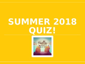 End of Summer Quiz