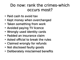 Crime and social class