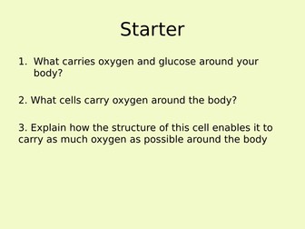 New AQA GCSE The Heart and Blood Vessels (2 lessons)