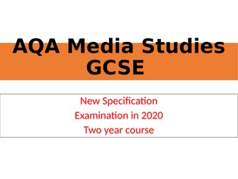 Introduction to NEW AQA GCSE specification - 2020 exam