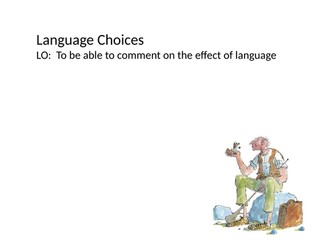 BFG Language Analysis - The Bloodbottler
