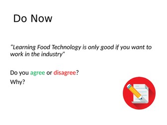 Y8 (KS3) Food Technology - Rotation SoW