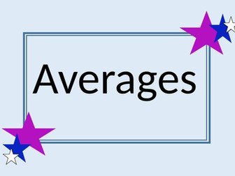 Averages