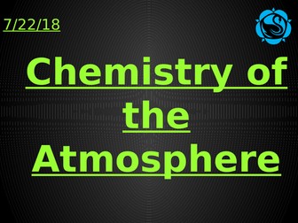 Chemistry of the Atmosphere AQA Trilogy