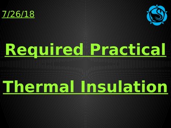 AQA Separate Thermal Insulation Required Practical