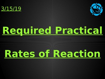 AQA Trilogy Rates of Reaction Required Practical