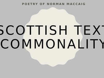 Norman MacCaig Scottish Text Resources