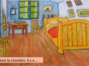 Year 7 - in my bedroom - Van Gogh slides