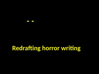 Redrafting horror writing, basic writing reminders, writing marking system