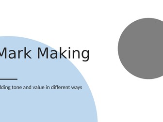 Mark making 1