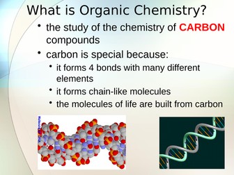 Intro to organic chemistry for A level chemistry