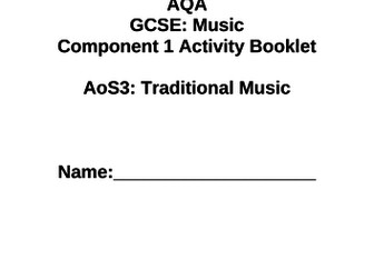 AQA GCSE Music Activity - AoS3: Traditional Music (Unfamiliar Music)