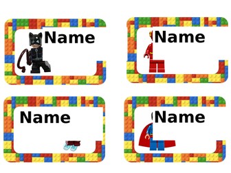 Disney Lego peg names