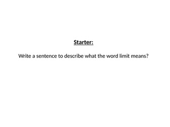 Lesson 9 - Limiting Reactants (HT Only)