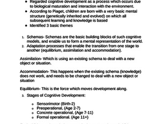 Piaget Handout