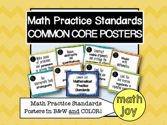 Common Core Math Practice Standards Posters