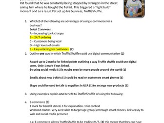 GCSE Edexcel 9-1 Topic 1.5.2 Assessment Technology and Business