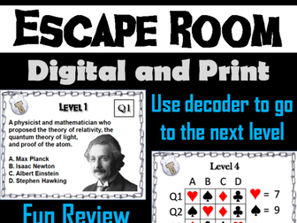 Famous Scientists Escape Room