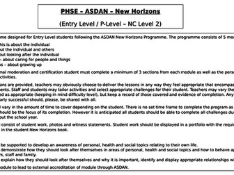 ASDAN - New Horisons