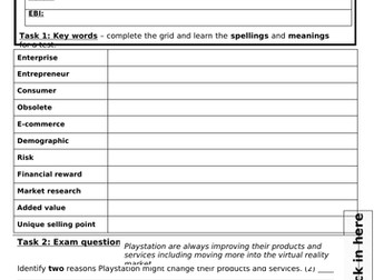 Homeworks for Theme 1 of Edexcel GCSE 9-1