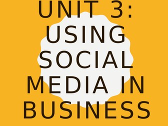 BTEC National Information Technologies Unit 3 Social Media Learning Aim A