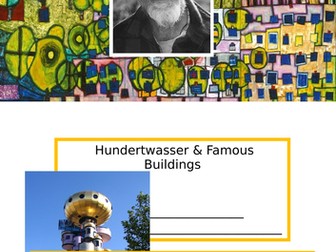 Art Home Learning Hundertwasser Buildings Worksheets