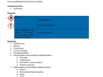 AS OCR BIOLOGY Biological Molecules 2.2 Revision