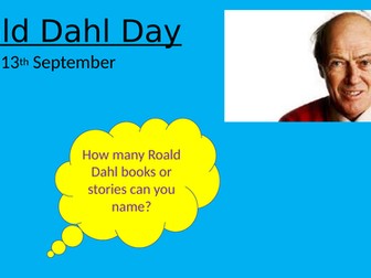 Assembly - Roald Dahl Day 13th September