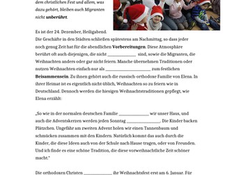 Migranten feiern Weihnachten