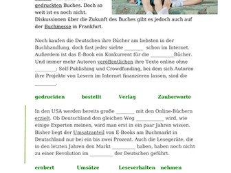 Lesen im digitalen Zeitalter - Ebooks text with tasks