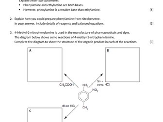 Nitrogen Compounds, Polymers & Synthesis Homeworks