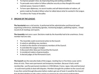League of Nations GCSE Notes