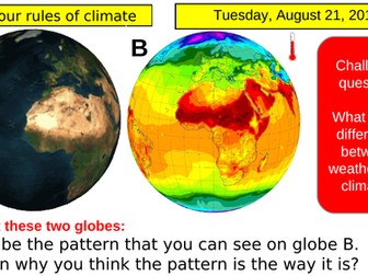 KS3 Climate and ecosystems unit of work