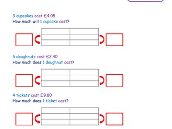 Structured Division Word Problems