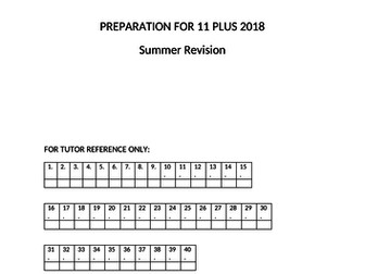 11 PLUS Maths Booster Pack